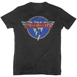 Van Halen - Unisex T-Shirt: Chrome Logo (X-Large) in the group OTHER / MK Test 6 at Bengans Skivbutik AB (4401184)