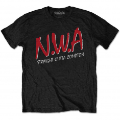 N.W.A - N.W.A UNISEX T-SHIRT: STRAIGHT OUTTA COM in the group OTHER / Övrigt / at Bengans Skivbutik AB (4403248)