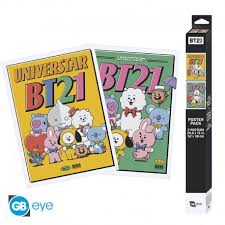 BT21 - Posterpack 2p 52*38cm in the group MERCHANDISE / Merch / K-Pop at Bengans Skivbutik AB (4408136)