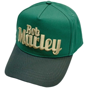 Bob Marley - Text Logo Green Mesh-Back C in the group MERCHANDISE / Cap / Reggae at Bengans Skivbutik AB (4408510)