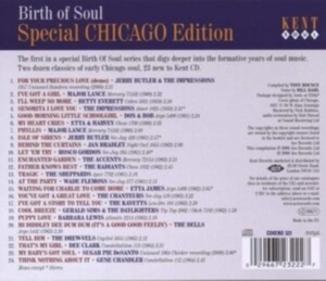 Various Artists - Birth Of Soul: Special Chicago Edit in the group CD / Pop-Rock,RnB-Soul at Bengans Skivbutik AB (533146)