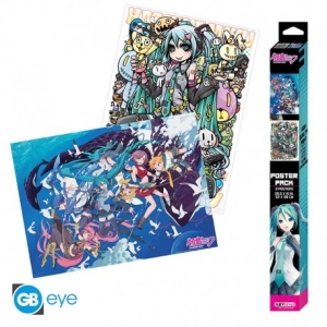 Hatsune Miku - Set 2 Posters Chibi 52X38 in the group MERCHANDISE / Merch / Film-Musikal at Bengans Skivbutik AB (5510707)