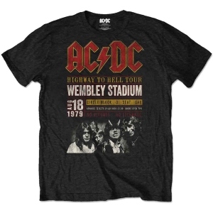 Ac/Dc - Wembley '79 Uni Bl Eco in the group MERCHANDISE / T-shirt / Pop-Rock at Bengans Skivbutik AB (5516035r)