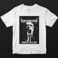Wormwood - T/S Vomiting Astral Shit (M) White in the group MERCHANDISE / Accessoarer / Hårdrock at Bengans Skivbutik AB (5518815)