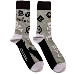 Cbgb - Logos Uni Grey Socks (Eu 40-45) in the group MERCHANDISE / Merch / Hårdrock,Övrigt at Bengans Skivbutik AB (5521723)