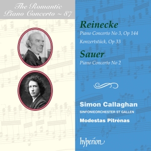 Simon Callaghan Sinfonieorchester - Reinecke & Sauer: Piano Concertos in the group CD / Klassiskt at Bengans Skivbutik AB (5523549)