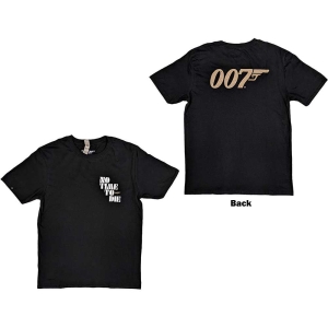 James Bond - No Time To Die & Logo Uni Bl in the group MERCHANDISE / T-shirt / Soundtrack at Bengans Skivbutik AB (5524512r)