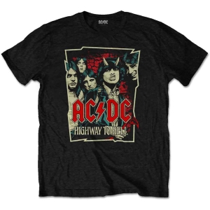 Ac/Dc - Highway To Hell Sketch Uni Bl in the group MERCHANDISE / T-shirt / Heavy Metal at Bengans Skivbutik AB (5525407r)