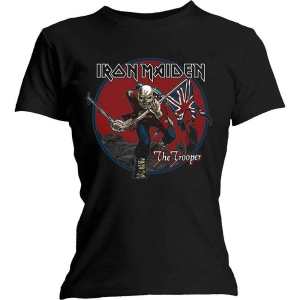 Iron Maiden - Trooper Red Sky Lady Bl T-shirt in the group MERCHANDISE / T-shirt / Heavy Metal at Bengans Skivbutik AB (5532335r)