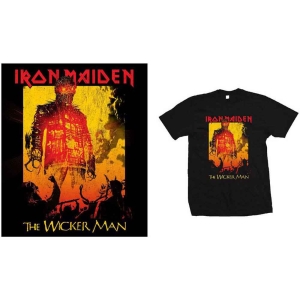 Iron Maiden - The Wicker Man Fire Uni Bl in the group MERCHANDISE / T-shirt / Heavy Metal at Bengans Skivbutik AB (5532345r)
