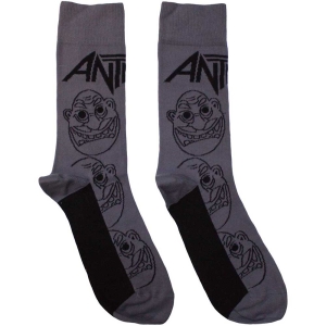 Anthrax - Faces Mono Uni Char Socks (Eu 40-45) in the group MERCHANDISE / Merch / Hårdrock at Bengans Skivbutik AB (5536100)