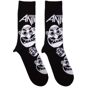 Anthrax - Faces B&W Uni Bl Socks (Eu 40-45) in the group MERCHANDISE / / at Bengans Skivbutik AB (5536101)