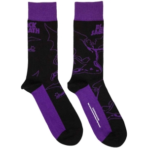 Black Sabbath - Logo & Demon Uni Bl Socks (Eu 40-45) in the group MERCHANDISE / Merch / Hårdrock at Bengans Skivbutik AB (5536107)