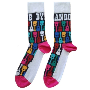 Bob Dylan - Guitar Pattern Uni Bl Socks (Eu 40-45) in the group MERCHANDISE / Merch / Pop-Rock at Bengans Skivbutik AB (5536108)