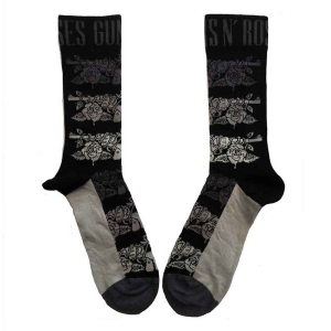 Guns N Roses - Monochrome Pistols Bl Socks (Eu 40-45) in the group MERCHANDISE / Merch / Hårdrock at Bengans Skivbutik AB (5536118)