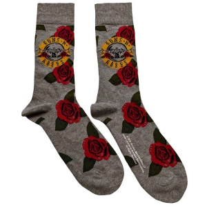 Guns N Roses - Bullet Roses Uni Grey Socks (Eu 40-45) in the group MERCHANDISE / / at Bengans Skivbutik AB (5536119)