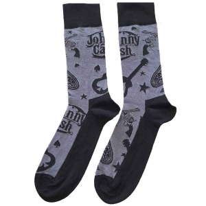 Johnny Cash - Guitars 'N Guns Uni Char Socks (Eu 40-45 in the group MERCHANDISE / Merch / Country at Bengans Skivbutik AB (5536131)