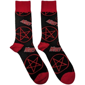 Motley Crue - Logos & Pentagrams Bl Socks (Eu 40-45) in the group MERCHANDISE / / at Bengans Skivbutik AB (5536145)