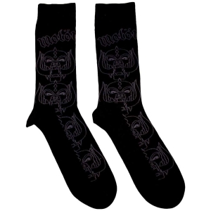 Motorhead - Warpig Outlines Uni Bl Socks (Eu 40-45) in the group MERCHANDISE / Merch / Hårdrock at Bengans Skivbutik AB (5536148)