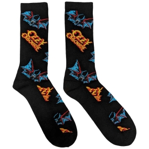 Ozzy Osbourne - Logos & Bats Uni Bl Socks (Eu 40-45) in the group MERCHANDISE / Merch / Hårdrock at Bengans Skivbutik AB (5536166)