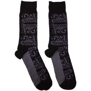 Ozzy Osbourne - Logo Repeat Uni Bl Socks (Eu 40-45) in the group MERCHANDISE / Merch / Hårdrock at Bengans Skivbutik AB (5536167)