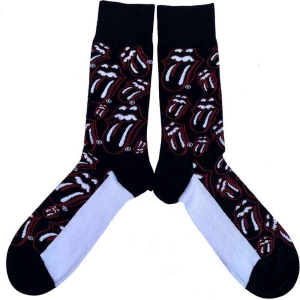 Rolling Stones - Outline Tongues Uni Bl Socks (Eu 40-45) in the group MERCHANDISE / Merch / Pop-Rock at Bengans Skivbutik AB (5536190)