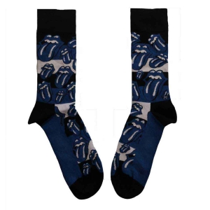 Rolling Stones - Blue Tongues Uni Blue Socks (Eu 40-45) in the group MERCHANDISE / / at Bengans Skivbutik AB (5536191)