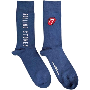 Rolling Stones - Vertical Tongue Uni Blue Socks (Eu 40-45 in the group MERCHANDISE / / at Bengans Skivbutik AB (5536194)