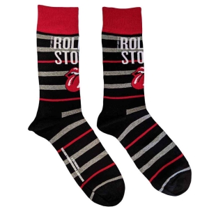 Rolling Stones - Logo & Tongue Uni Bl Socks (Eu 40-45) in the group MERCHANDISE / Merch / Pop-Rock at Bengans Skivbutik AB (5536196)