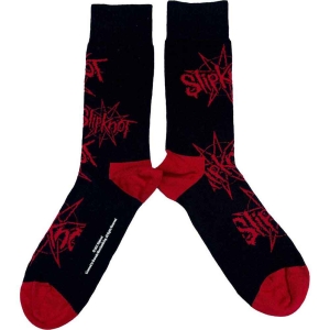 Slipknot - Logo & Nonagram Uni Bl Socks (Eu 40-45) in the group MERCHANDISE / / at Bengans Skivbutik AB (5536203)