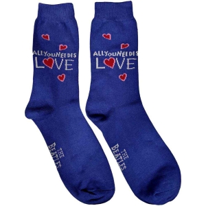 The Beatles - All You Need.. Uni Blue Socks (Eu 40-45) in the group MERCHANDISE / Merch / Pop-Rock at Bengans Skivbutik AB (5536208)