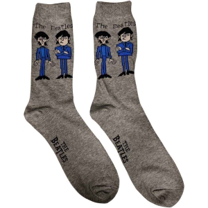 The Beatles - Cartoon Uni Grey Socks (Eu 40-45) in the group MERCHANDISE / Merch / Pop-Rock at Bengans Skivbutik AB (5536225)