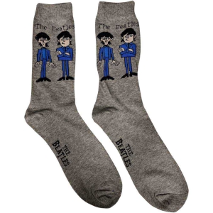 The Beatles - Cartoon Lady Grey Socks (Eu 37-41) in the group MERCHANDISE / / at Bengans Skivbutik AB (5536226)