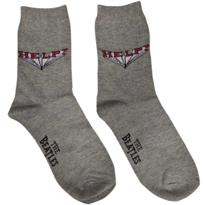 The Beatles - Help! Lady Grey Socks (Eu 37-41) in the group MERCHANDISE / / at Bengans Skivbutik AB (5536231)