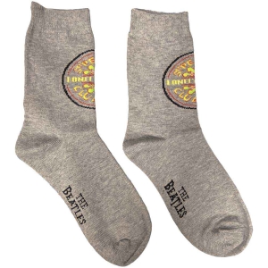 The Beatles - Sgt Pepper Uni Grey Socks (Eu 40-45) in the group MERCHANDISE / Merch / Pop-Rock at Bengans Skivbutik AB (5536237)