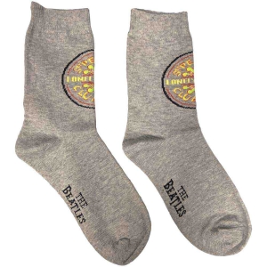 The Beatles - Sgt Pepper Lady Grey Socks (Eu 37-41) in the group MERCHANDISE / / at Bengans Skivbutik AB (5536238)