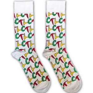 Tlc - Logo Repeat Uni Wht Socks (Eu 40-45) in the group MERCHANDISE / / at Bengans Skivbutik AB (5536256)