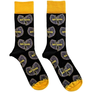 Wu-Tang Clan - Grey Logos Uni Bl Socks (Eu 40-45) in the group MERCHANDISE / / at Bengans Skivbutik AB (5536264)