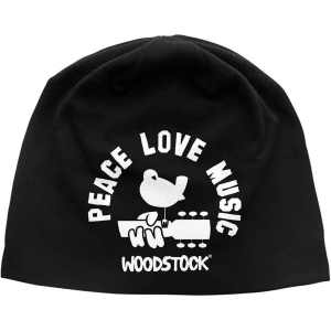 Woodstock - Peace Love Music Jd Print Beanie H in the group MERCHANDISE at Bengans Skivbutik AB (5536565)