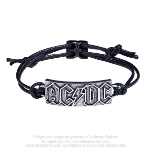 Ac/Dc - Lightning Logo Rope Bracelet in the group MERCHANDISE / Merch / Hårdrock at Bengans Skivbutik AB (5536859)