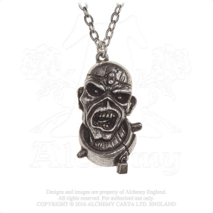 Iron Maiden - Piece Of Mind Eddie Pendant in the group MERCHANDISE / Merch / Hårdrock at Bengans Skivbutik AB (5536885)