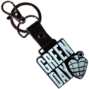 Green Day - Stacked Logo & Grenade Keychain in the group MERCHANDISE / Merch / Punk at Bengans Skivbutik AB (5537031)