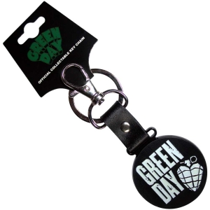 Green Day - Stacked Logo & Grenade Circle Keychain in the group MERCHANDISE / Keyring / Punk at Bengans Skivbutik AB (5537032)