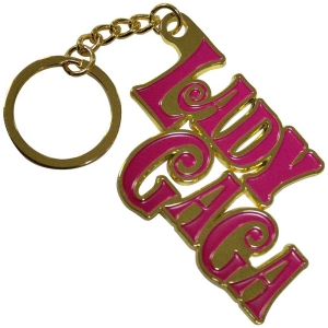 Lady Gaga - Swirly Logo Keychain in the group MERCHANDISE / Merch / Pop-Rock at Bengans Skivbutik AB (5537044)