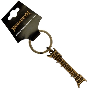 Megadeth - Gold Logo V2 Keychain in the group OUR PICKS / New Merch / June at Bengans Skivbutik AB (5537053)