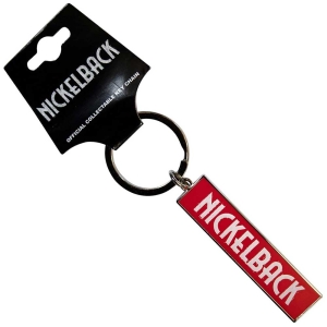 Nickelback - White Logo Red Keychain in the group OUR PICKS / New Merch / June at Bengans Skivbutik AB (5537068)