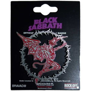 Black Sabbath - Daemon Ring Pin Badge in the group MERCHANDISE / Pin-Button Badge / Heavy Metal at Bengans Skivbutik AB (5537275)