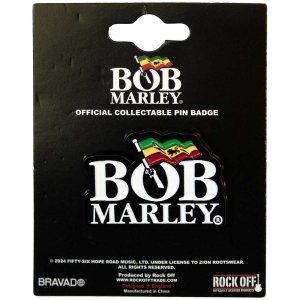 Bob Marley - Logo Pin Badge in the group OUR PICKS / New Merch / June at Bengans Skivbutik AB (5537280)