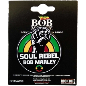 Bob Marley - Soul Rebel Pin Badge in the group MERCHANDISE / Pin-Button Badge / Reggae at Bengans Skivbutik AB (5537282)