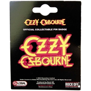Ozzy Osbourne - Logo Pin Badge in the group MERCHANDISE / Pin-Button Badge / Heavy Metal at Bengans Skivbutik AB (5537377)